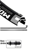 Wheel Shop, Alex MD19/ Shimano FH-MT400 29'', Wheel, Rear, 29'' / 622, Holes: 32, 12mm TA, 142mm, Disc Center Lock, Shimano HG